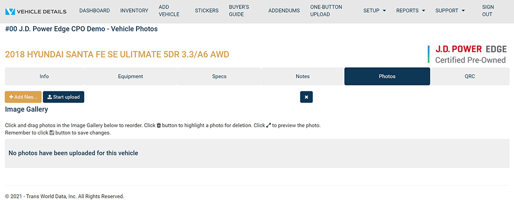 Vehicle Details Image Gallery